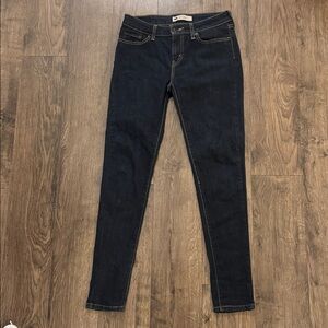 Levi's 535 Legging Skinny Jeans Low Rise Stretch Dark Wash Women's Size 9